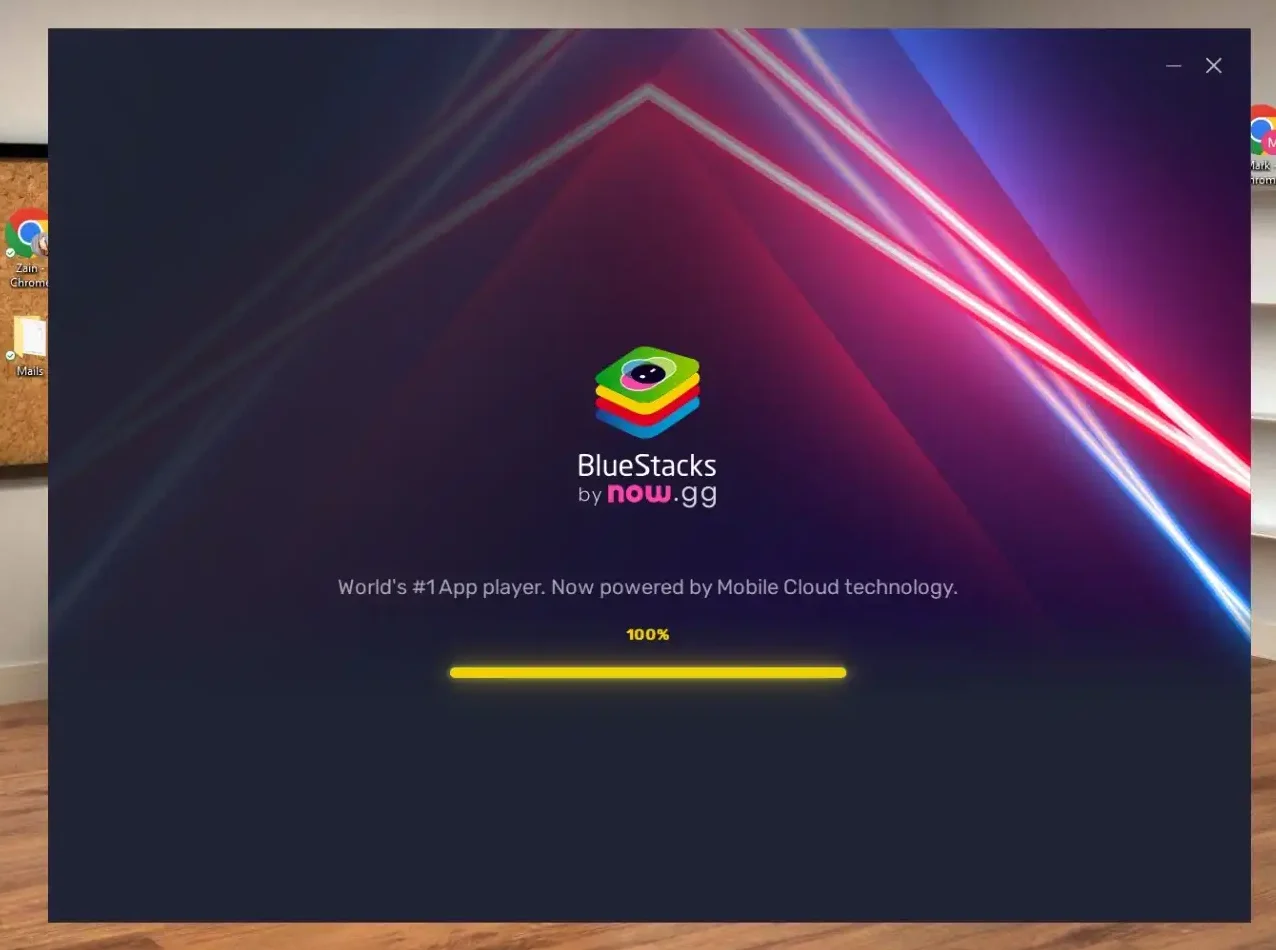 Download the Bluestacks emulator