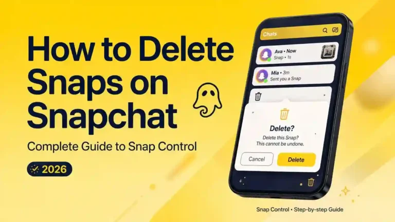 How to Delete Snaps on Snapchat