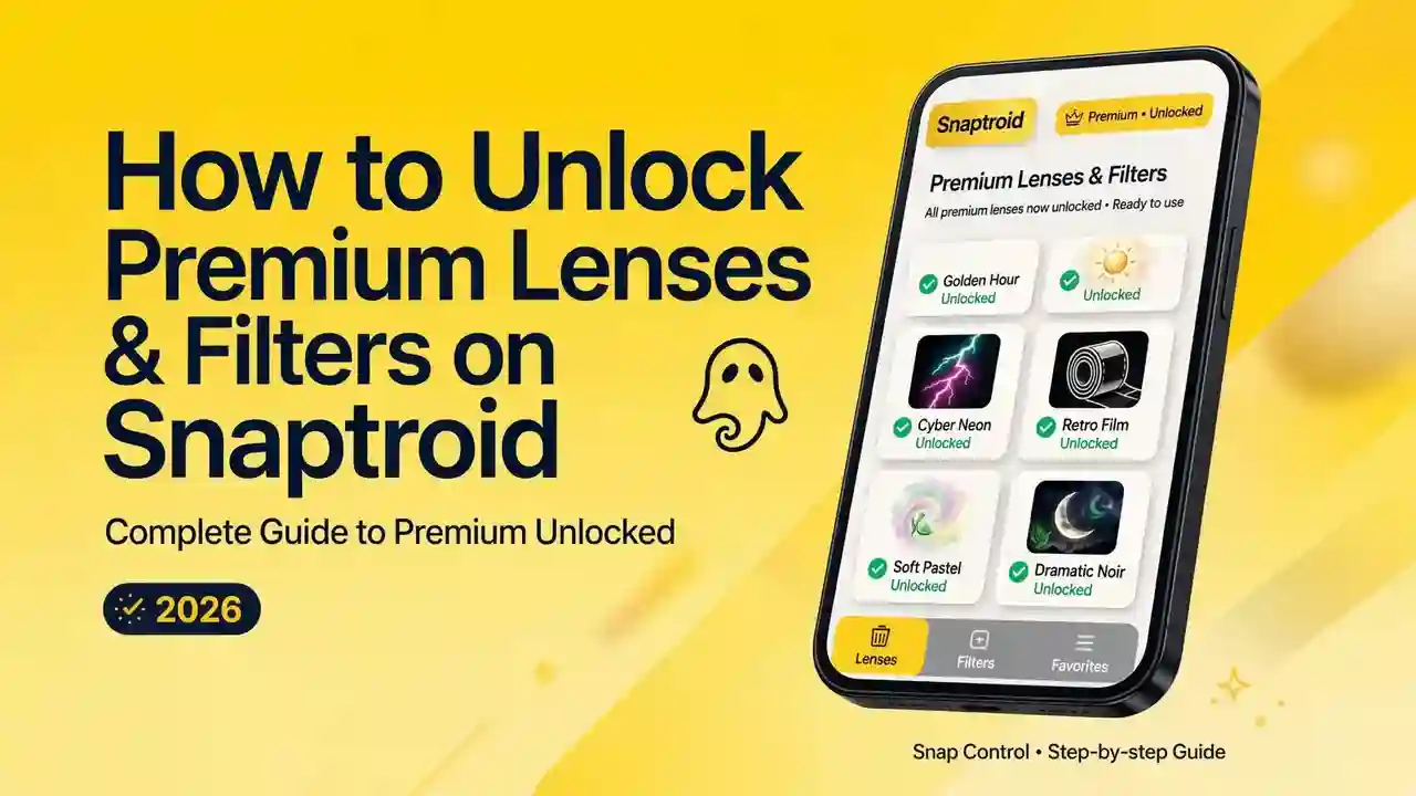 Snaptroid APK Premium Lenses & Filters: All Paid Filters Unlocked Free 2026